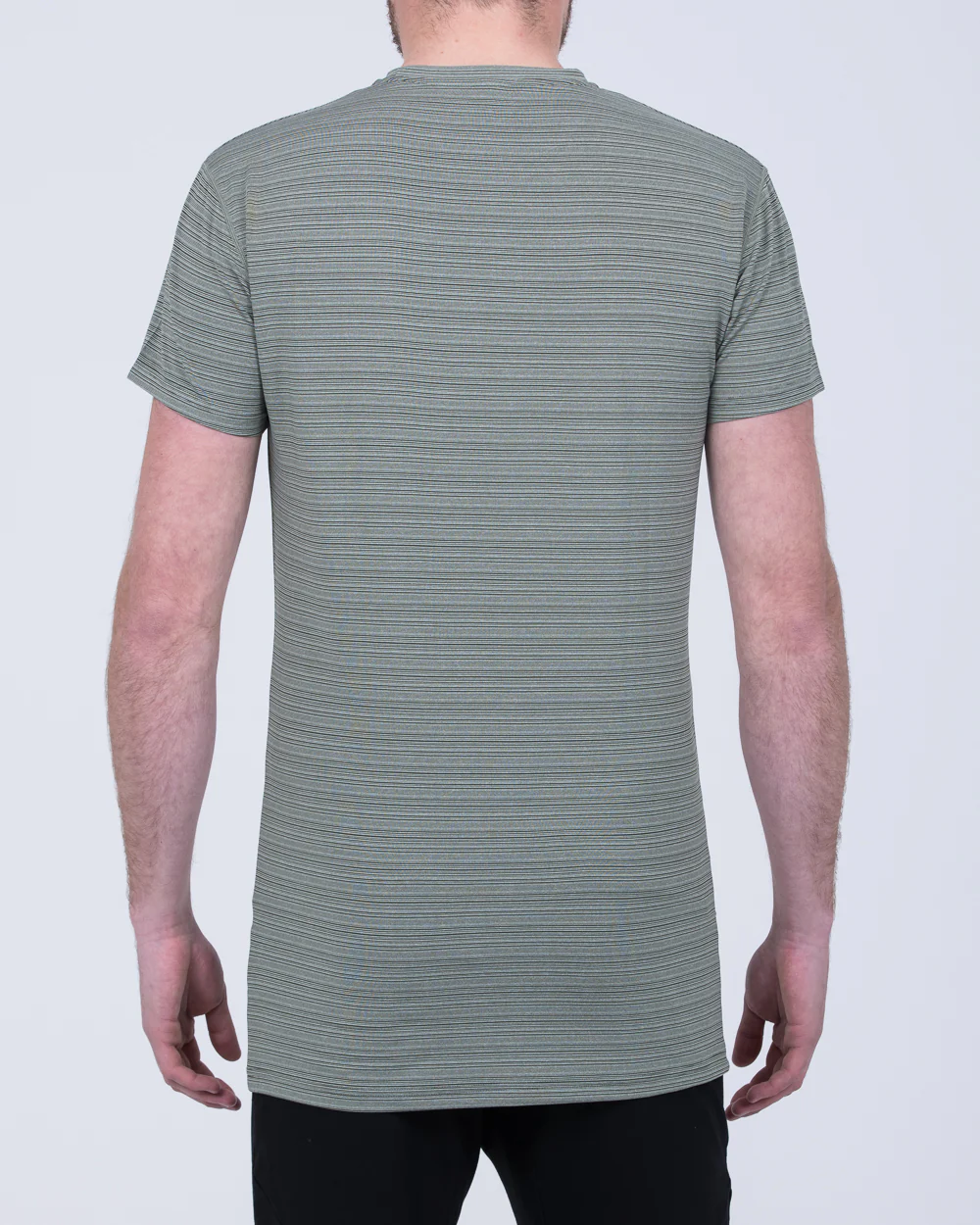 2t Active Striped Training Top (olive) - Image 2