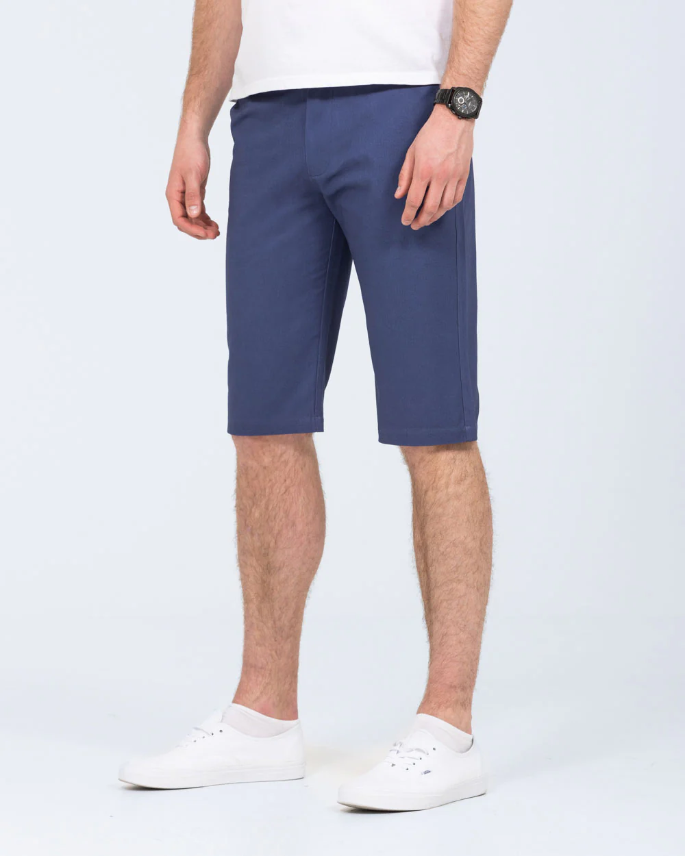 2t Alex Tall Slim Fit Chino Shorts (mid blue) - Image 3