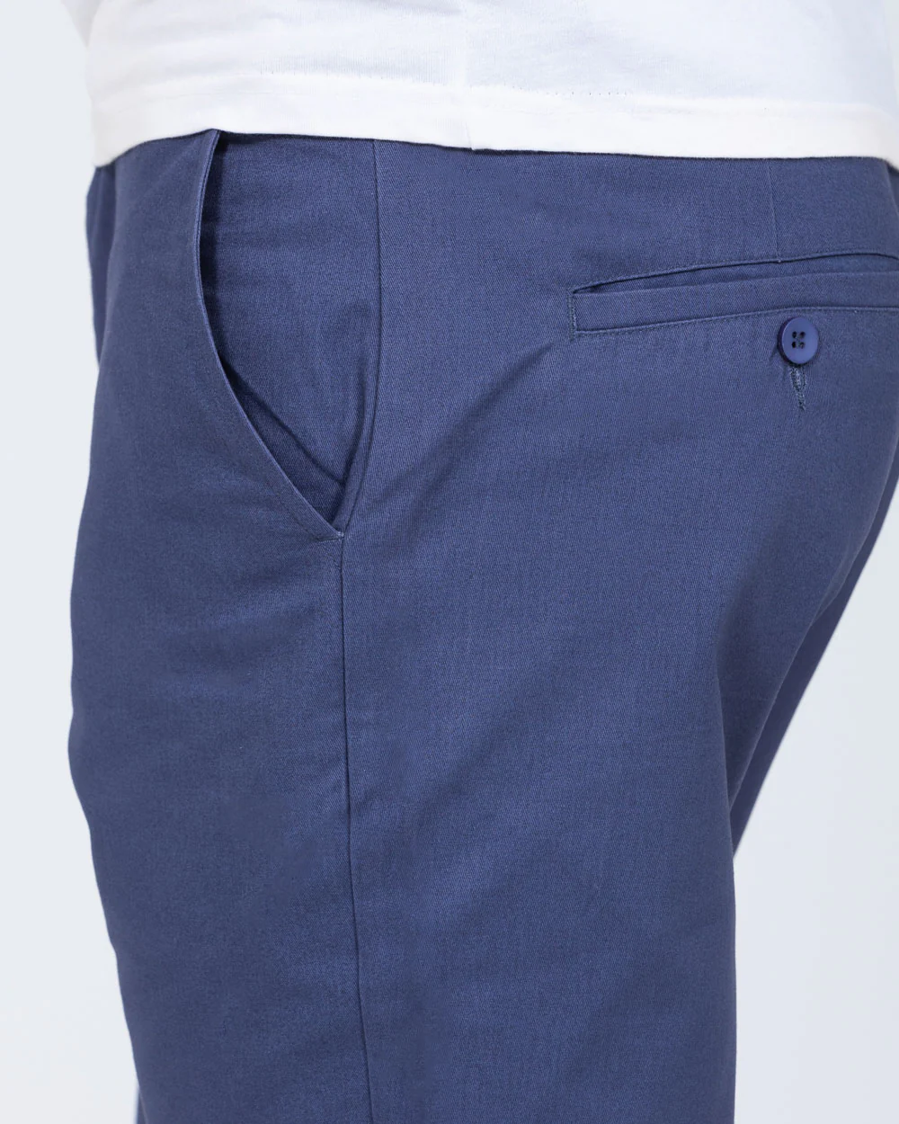 2t Alex Tall Slim Fit Chino Shorts (mid blue) - Image 4
