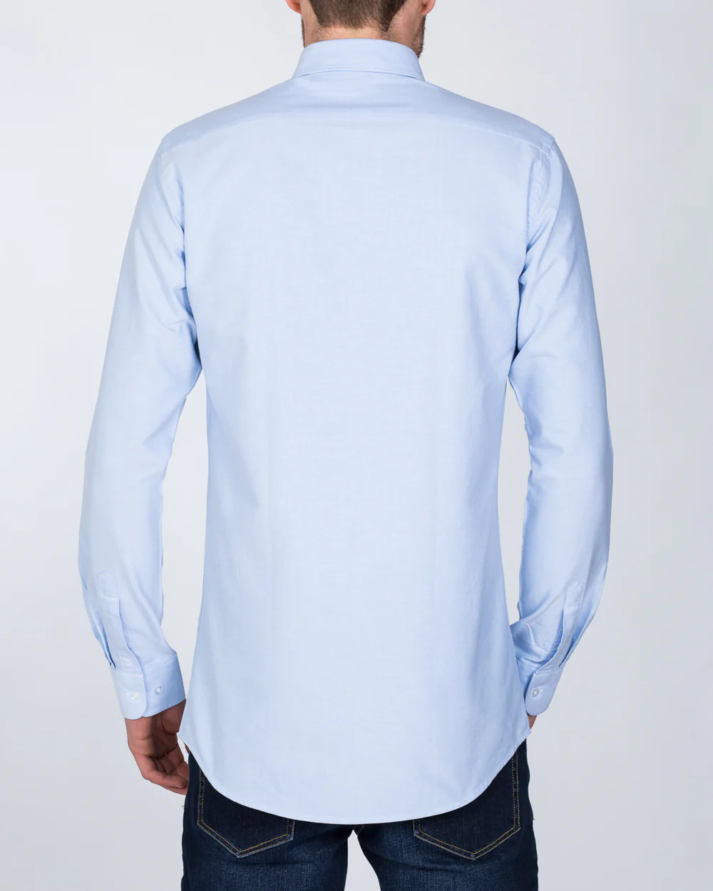2t Oxford Slim Fit Long Sleeve Tall Shirt (sky) - Image 2