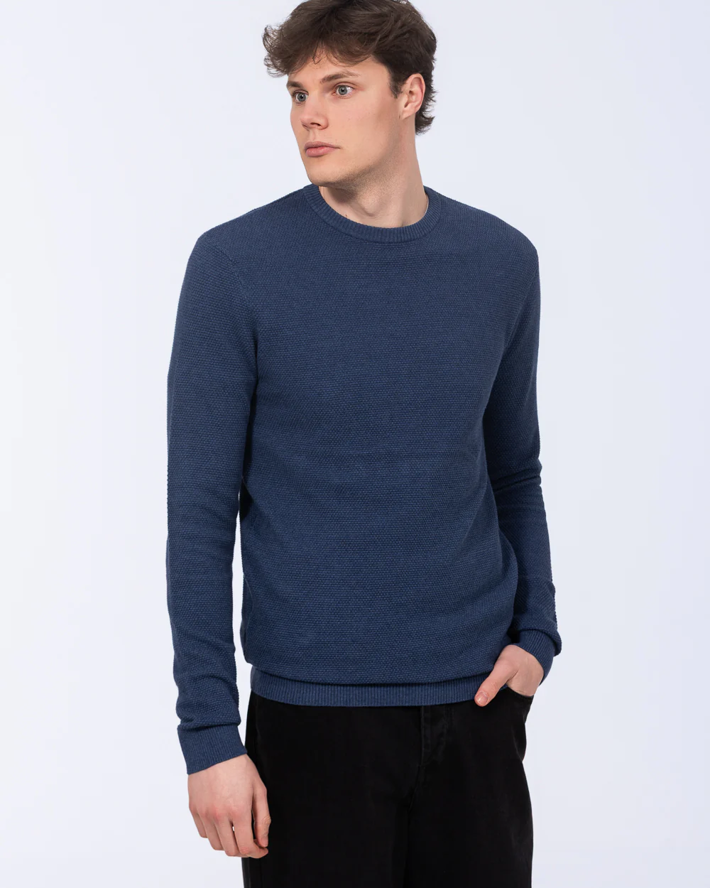 2t Alfred Tall Stitched Jumper (indigo) - Image 5
