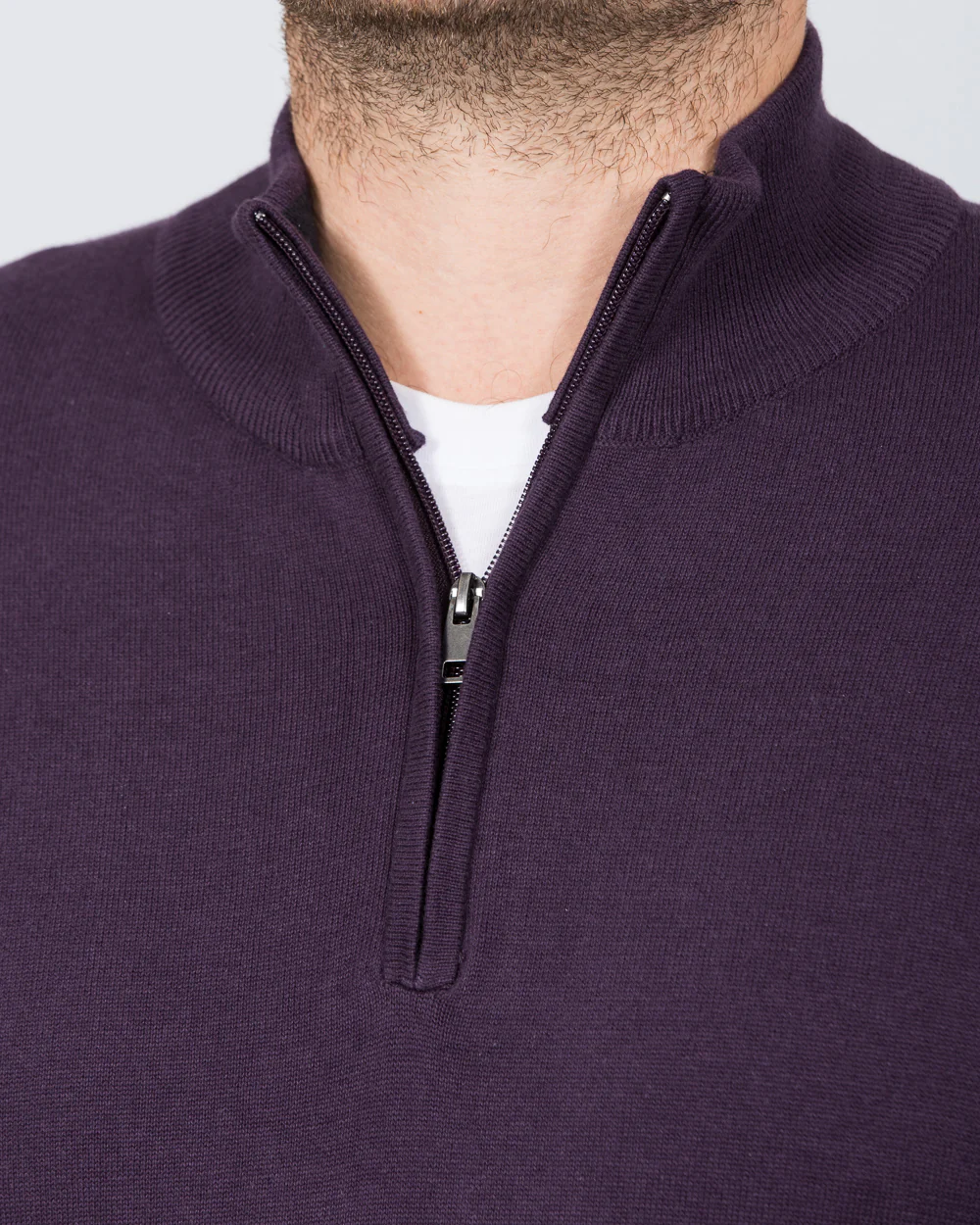 2t Altis Quarter Zip Tall Jumper (grape) - Image 3