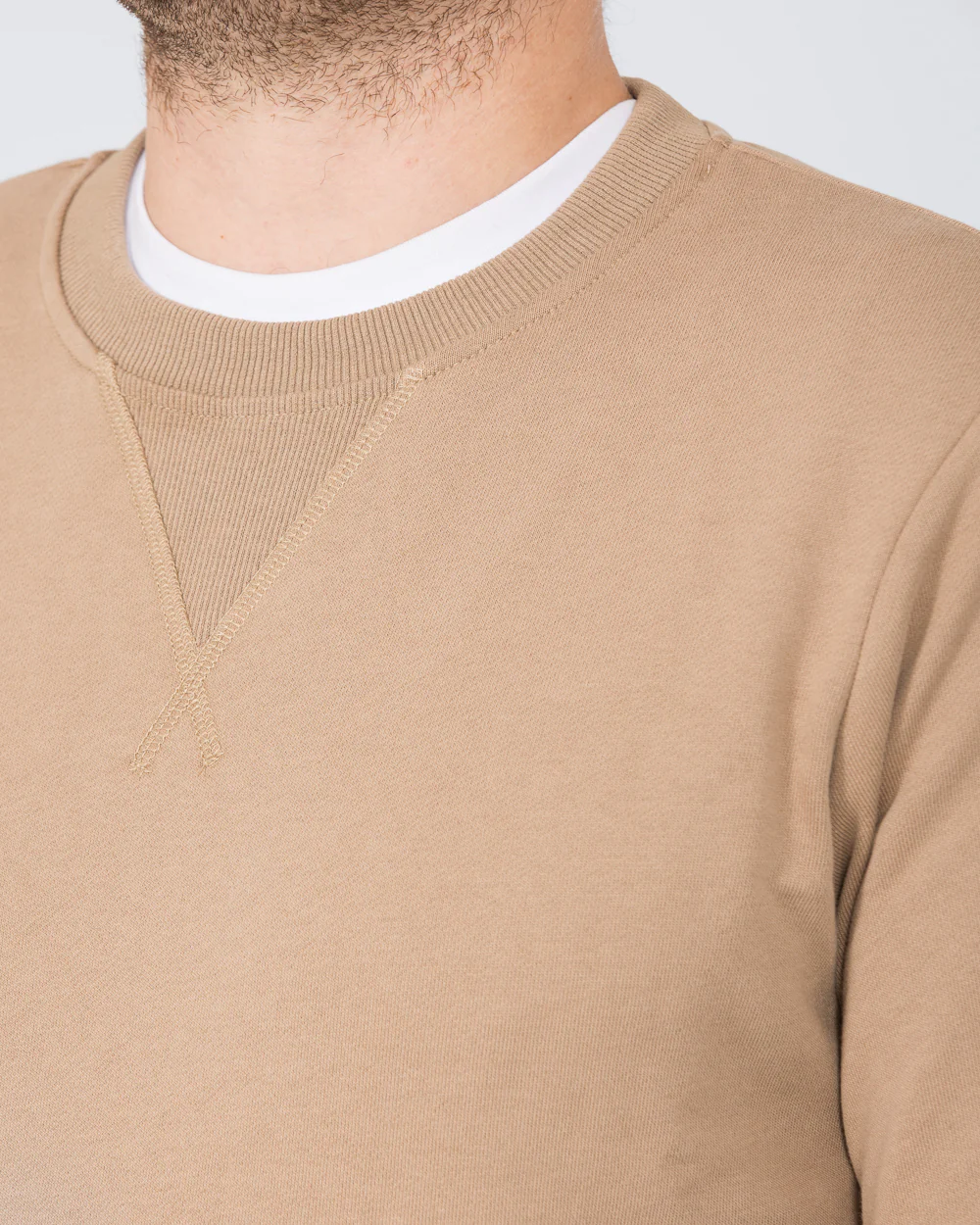 2t Alvin Slim Fit Tall Sweatshirt (taupe) - Image 3