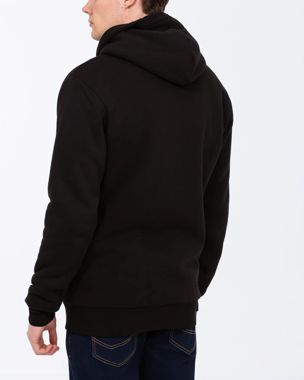 2t Andrew Tall Sherpa Hoodie (black) - Image 2