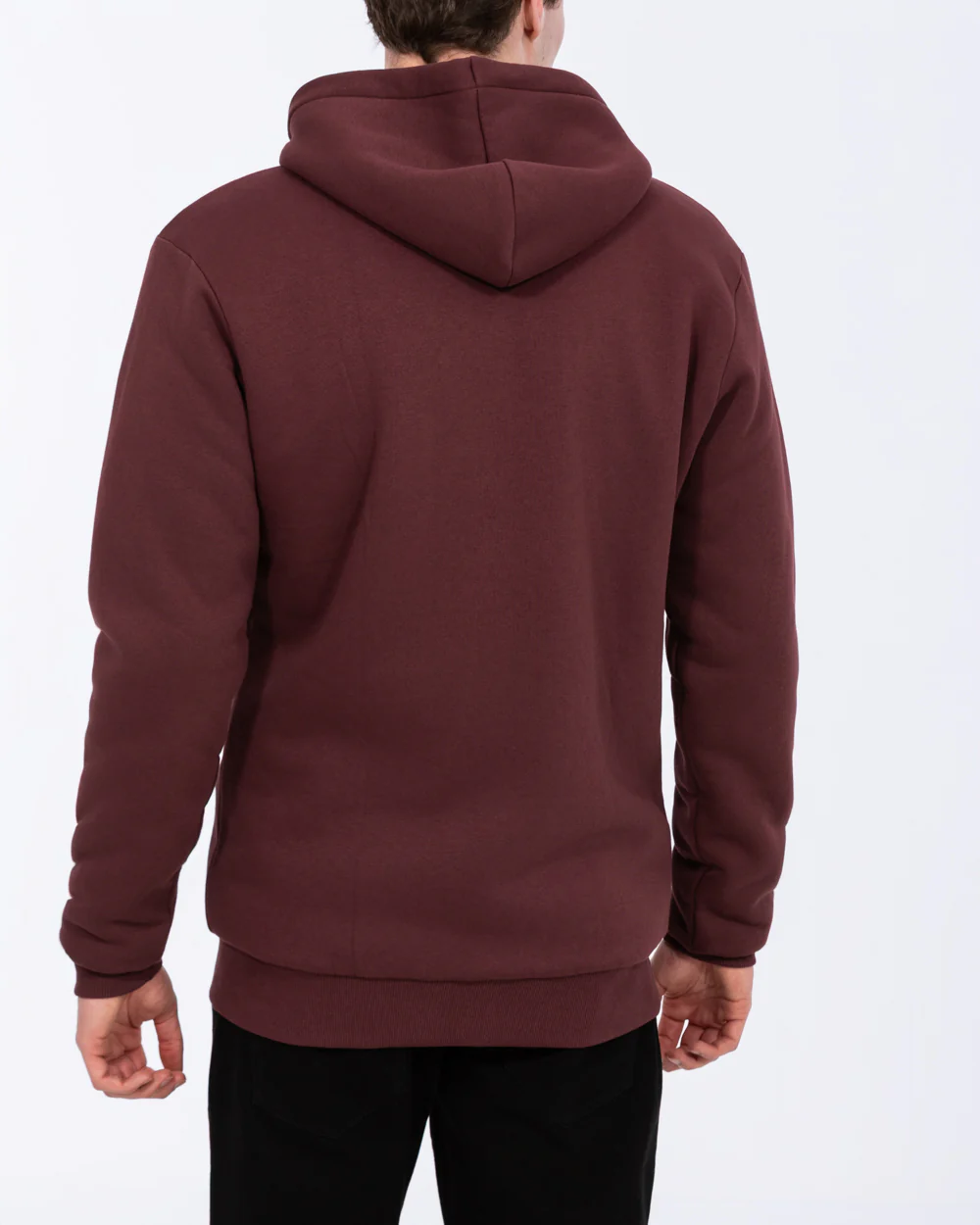 2t Andrew Tall Sherpa Hoodie (burgundy) - Image 2
