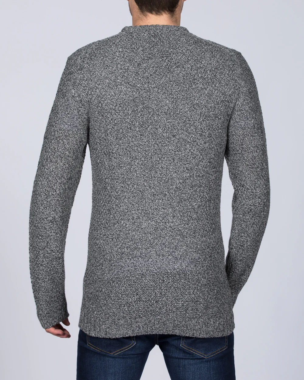 2t Aran Cable Crew Neck Jumper (charcoal) - Image 2