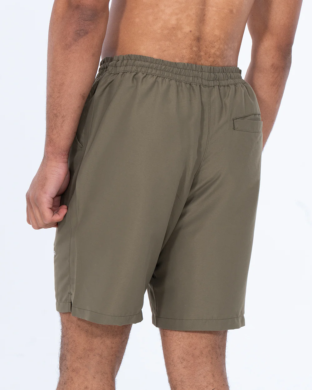 2t Aray Tall Embroidered Palm Swim Shorts (khaki) - Image 2