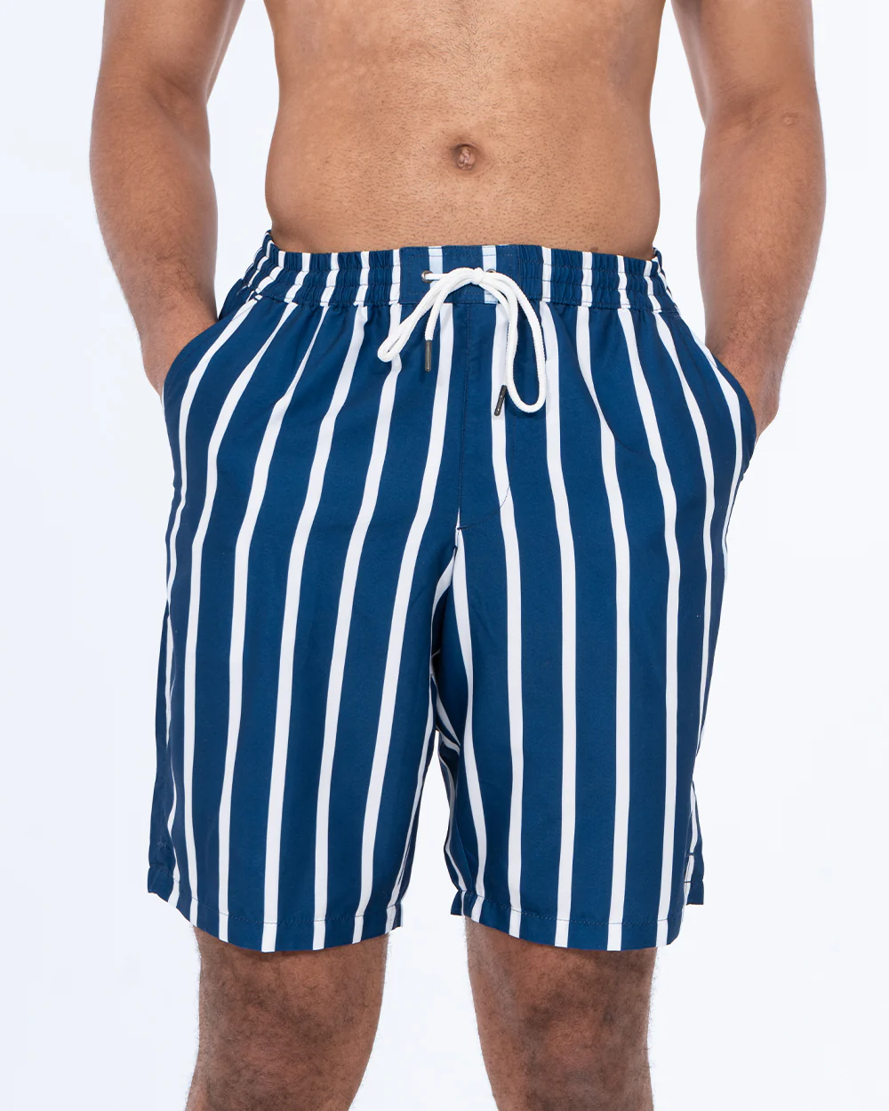 2t Aray Tall Striped Swim Shorts (navy/white)