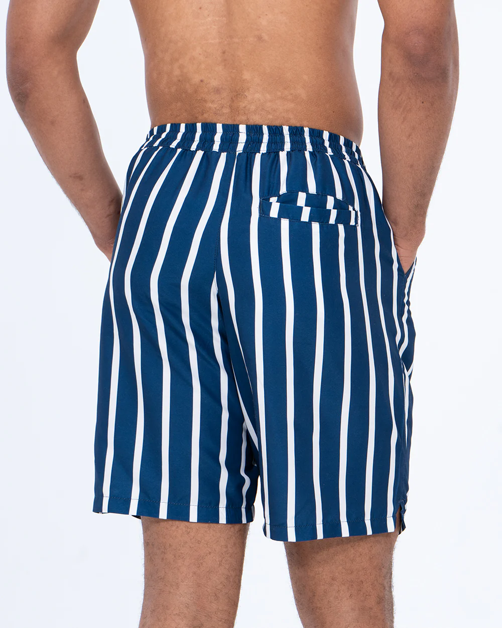 2t Aray Tall Striped Swim Shorts (navy/white) - Image 2