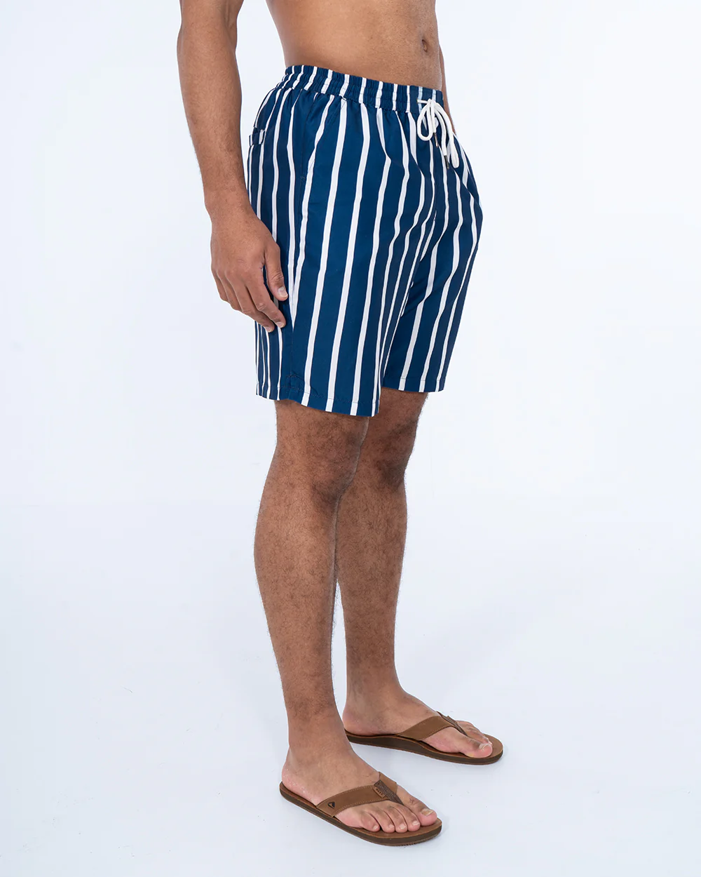 2t Aray Tall Striped Swim Shorts (navy/white) - Image 6
