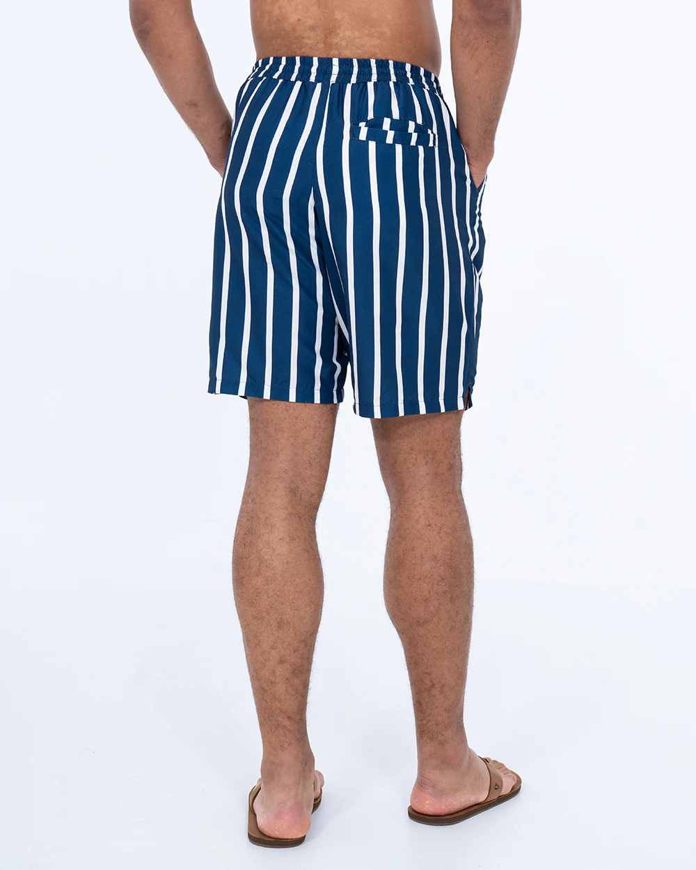 2t Aray Tall Striped Swim Shorts (navy/white) - Image 8