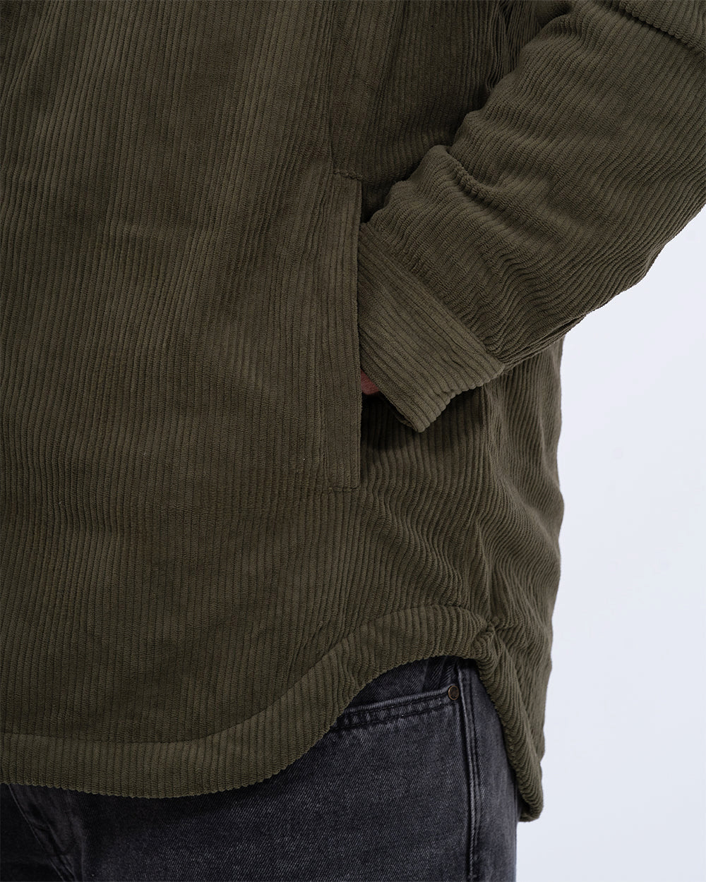 2t Archie Tall Cord Quilted Jacket (khaki) - Image 5