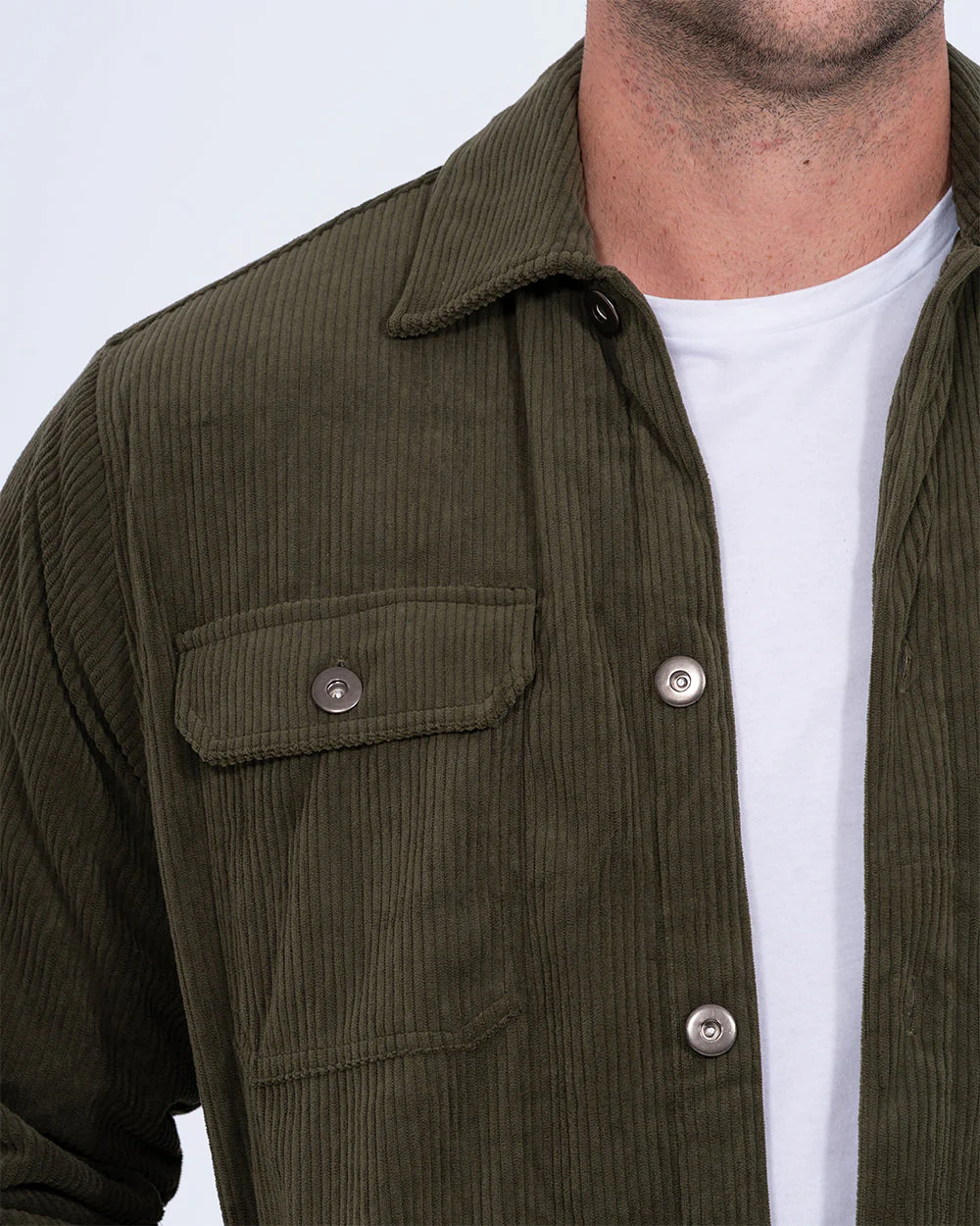 2t Archie Tall Cord Quilted Jacket (khaki) - Image 6