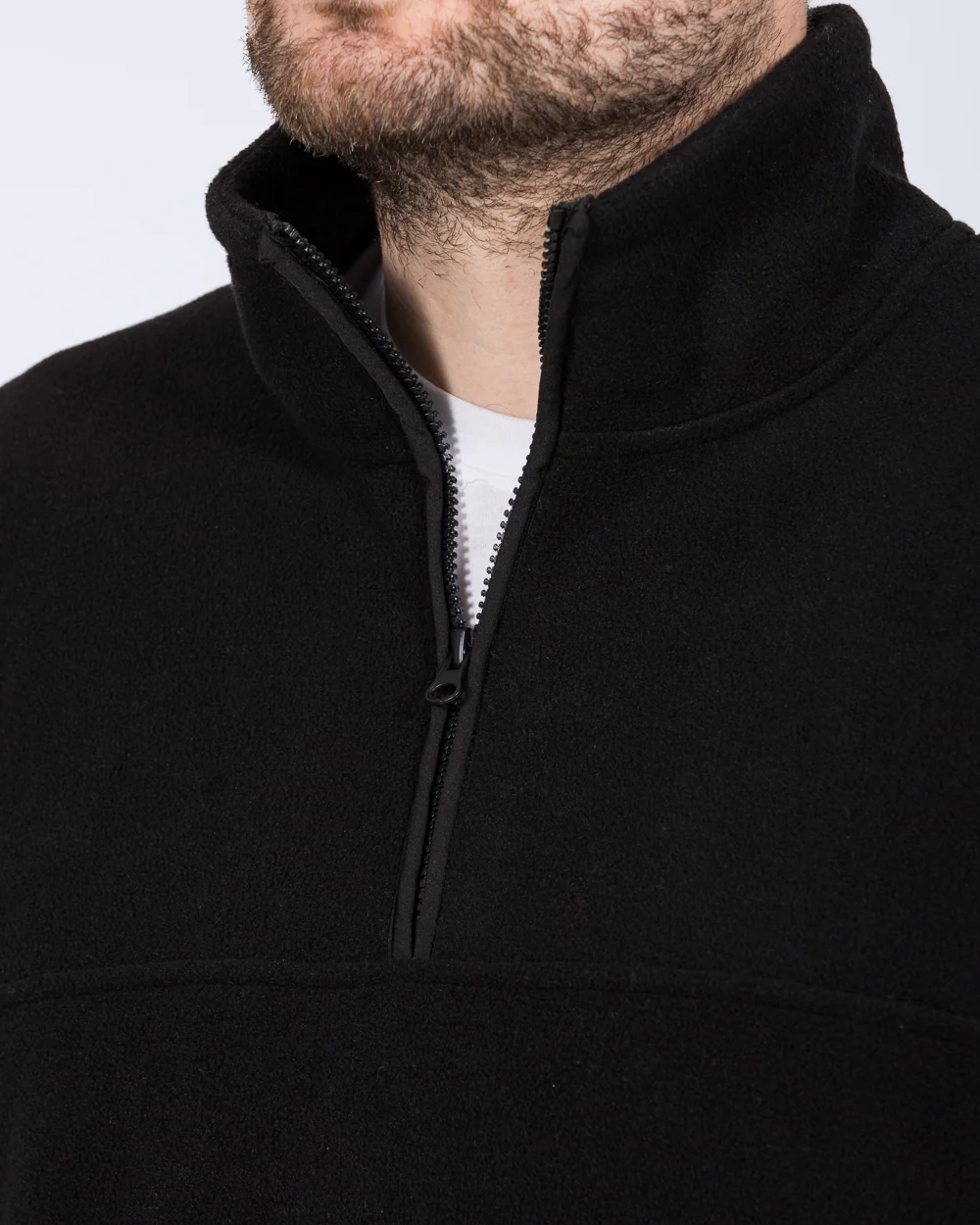 2t Asher Tall Quarter Zip Fleece (black) - Image 3
