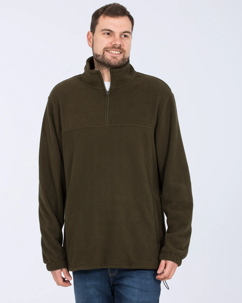 2t Asher Tall Quarter Zip Fleece (khaki) - Image 6