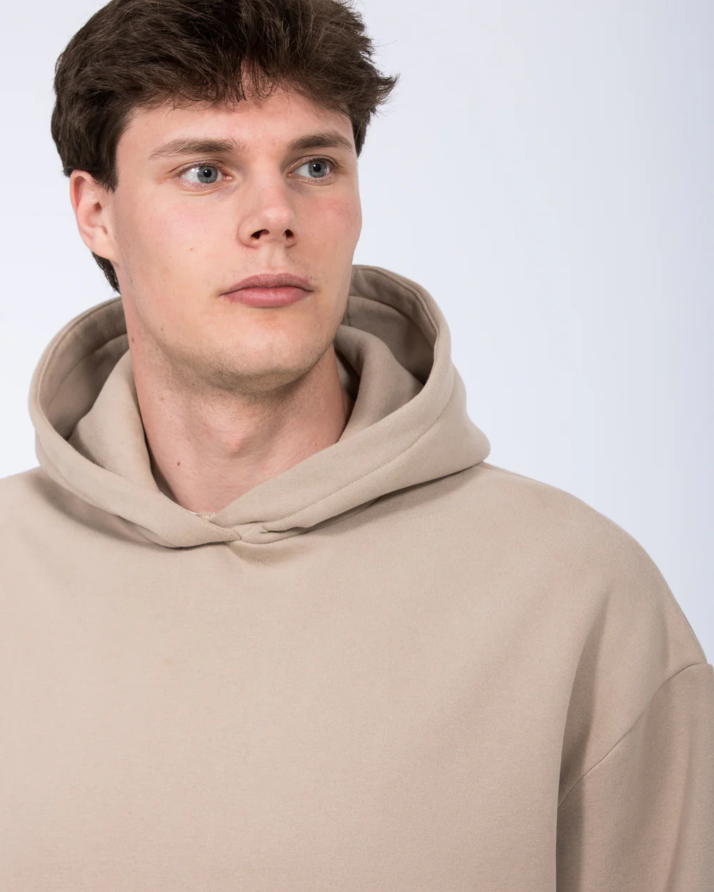 2t Beau Tall Oversized Hoodie (taupe) - Image 3
