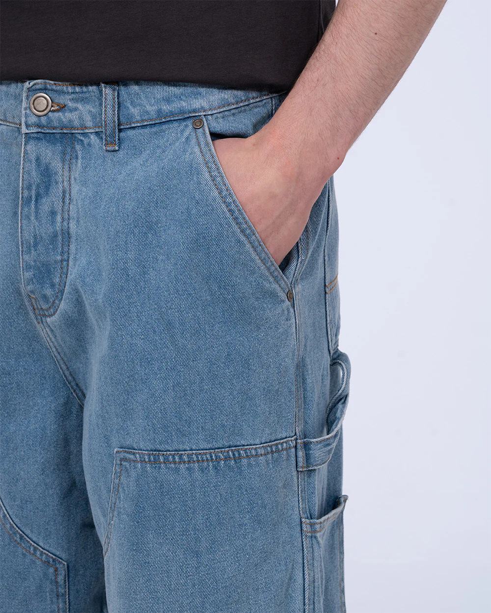 2t Blair Tall Loose Fit Carpenter Jeans (light wash) - Image 4
