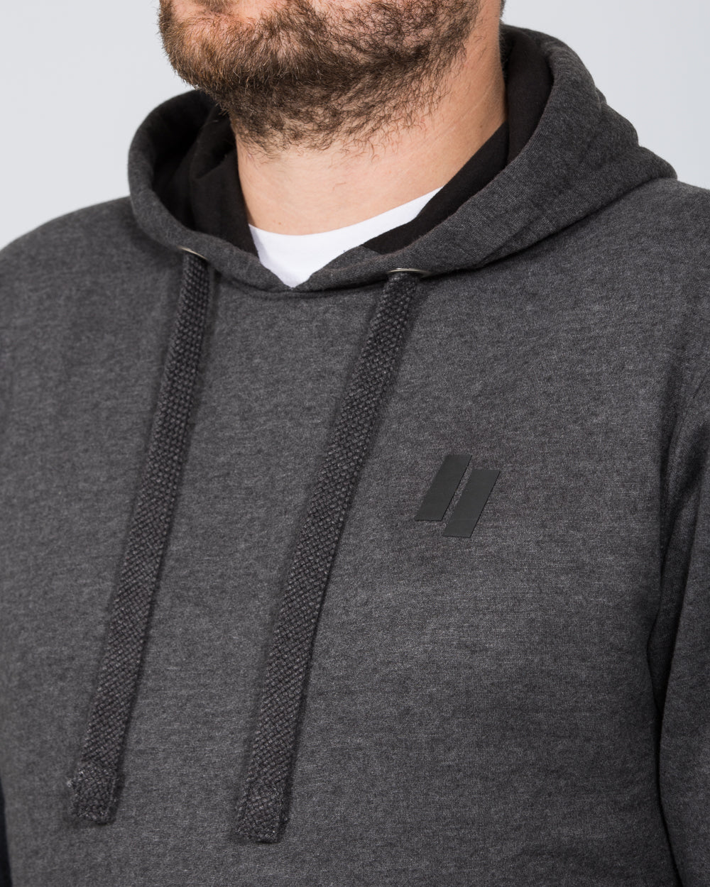 2t Block Pullover Tall Hoodie (charcoal) - Image 3