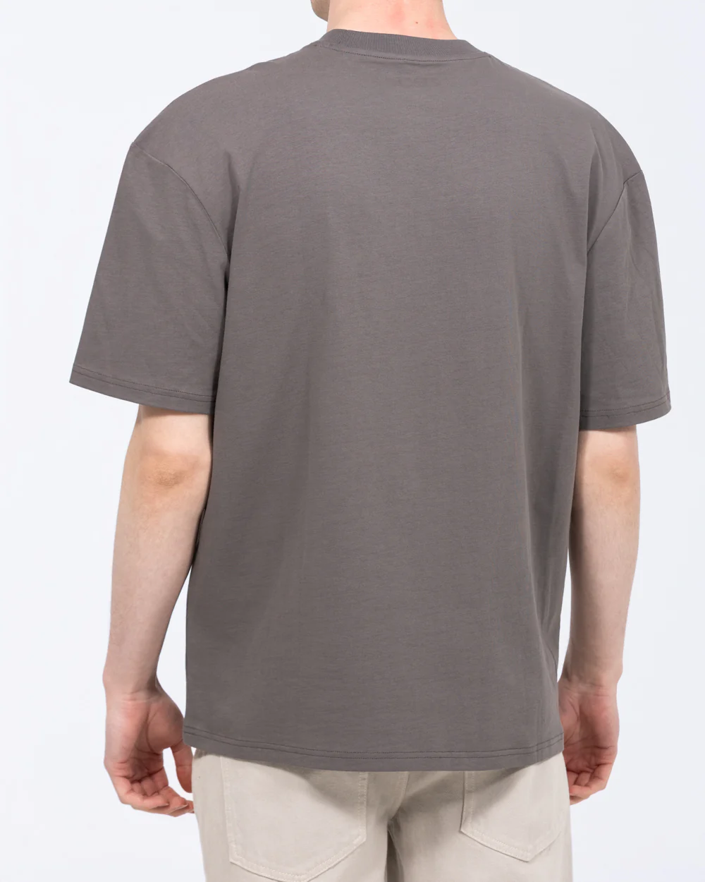 2t Brad Tall Oversized T-Shirt (charcoal print) - Image 2