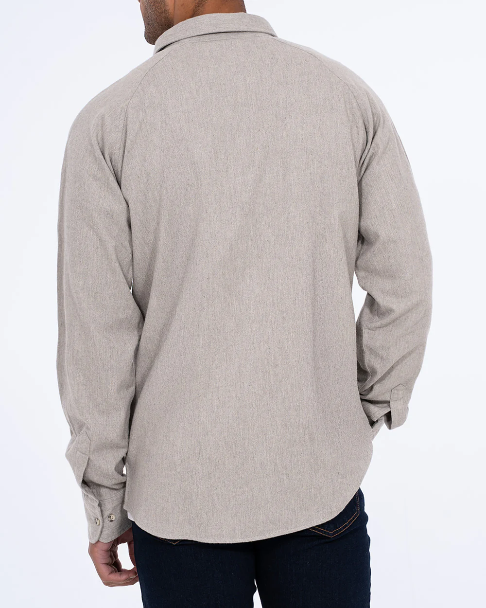 2t Bradley Tall Relaxed Fit Raglan Shirt (grey flannel) - Image 3