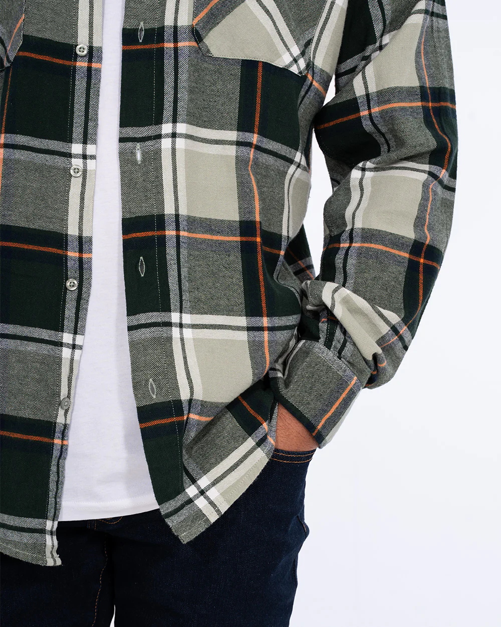 2t Bradley Tall Relaxed Fit Raglan Shirt (green) - Image 6