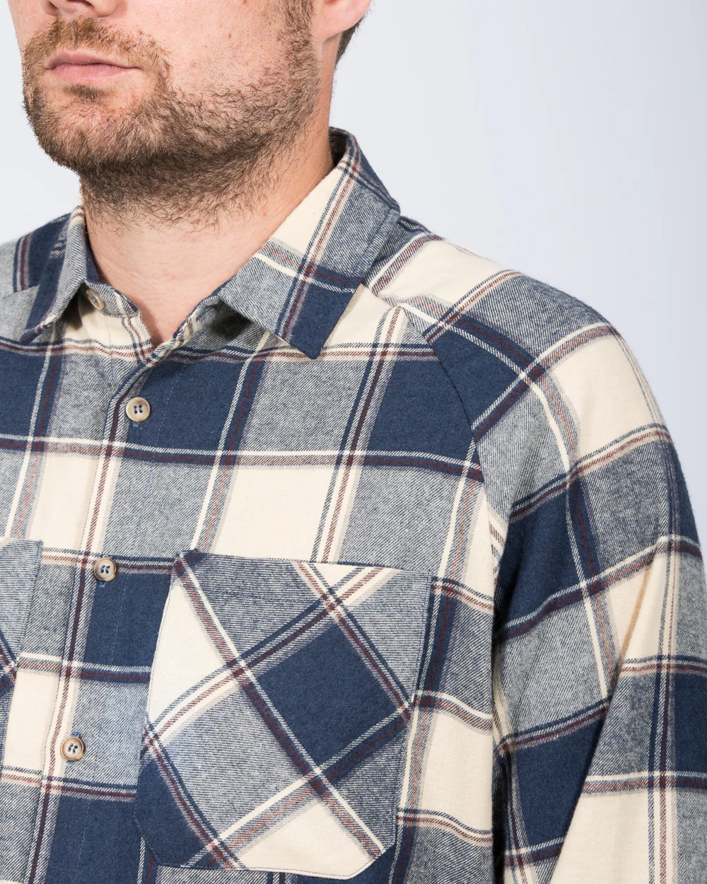 2t Bradley Tall Relaxed Fit Raglan Shirt (white pattern) - Image 3