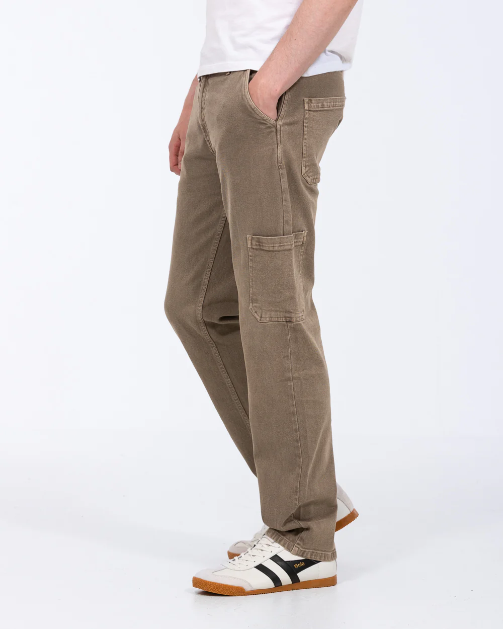 2t Braxton Tall Cargo Pocket Jeans (taupe) - Image 6