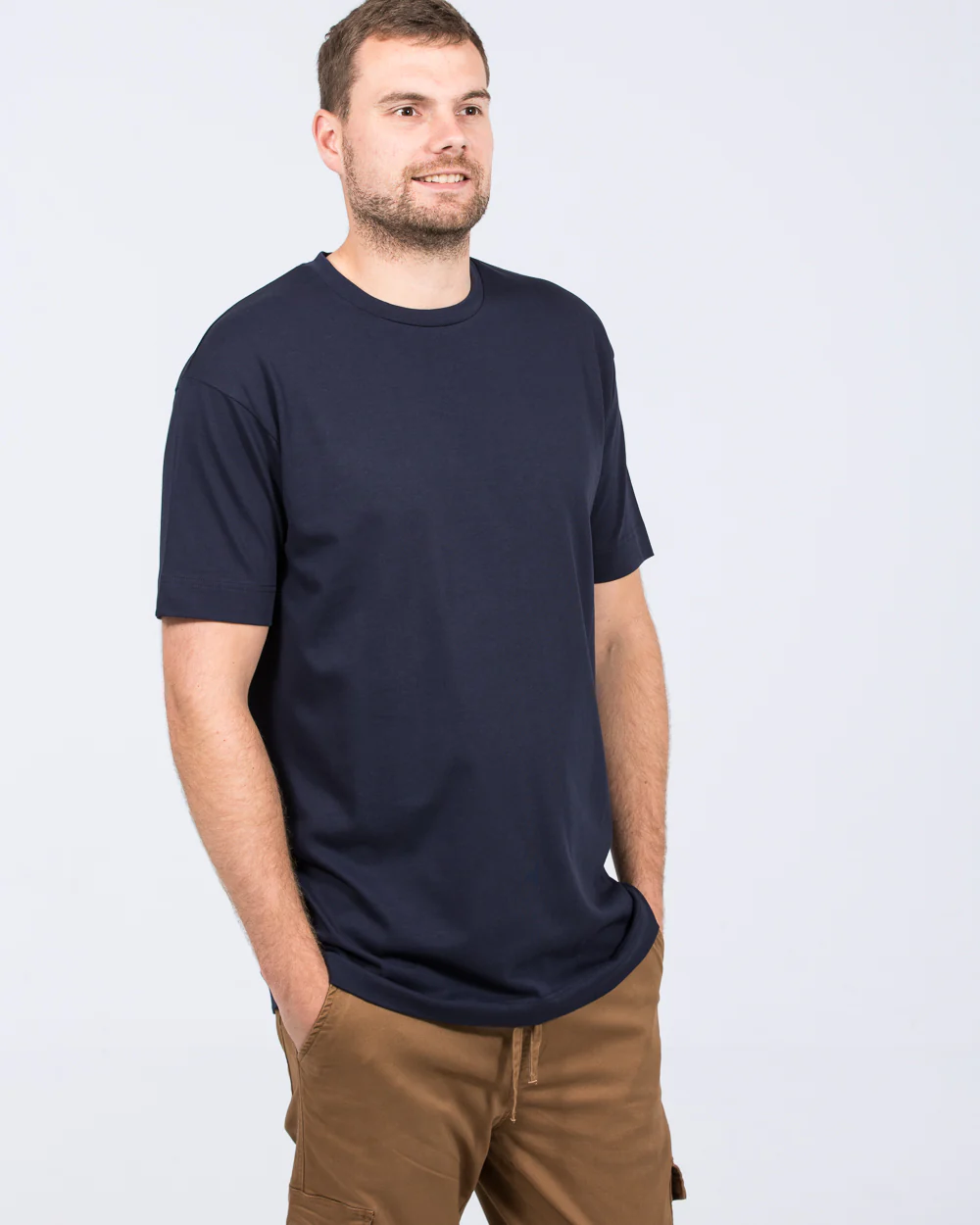 2t Bruno Tall Oversized  T-Shirt (navy) - Image 6