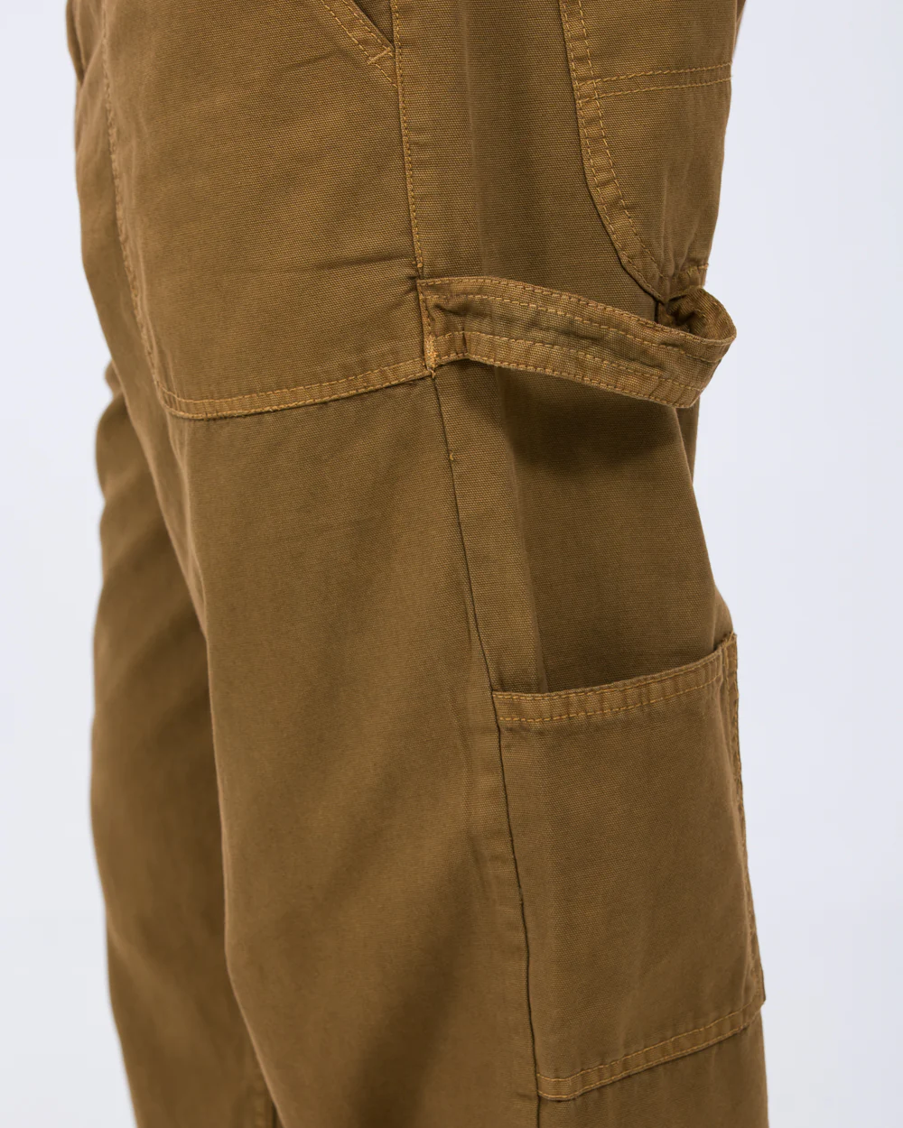 2t Calum Tall Loose Fit Carpenter Trousers (tan) - Image 4