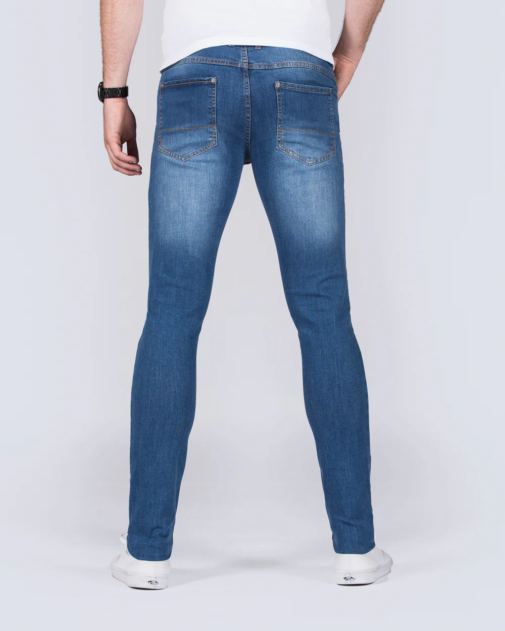 2t Connor Skinny Fit Ripped Jeans (stonewash) - Image 2