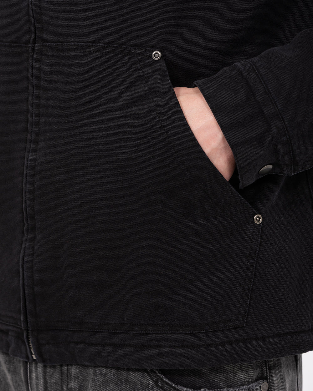 2t Craigie Tall Sherpa Lined Jacket (black) - Image 6