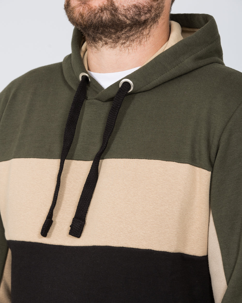 2t Cut and Sew Pullover Tall Hoodie (khaki) - Image 3
