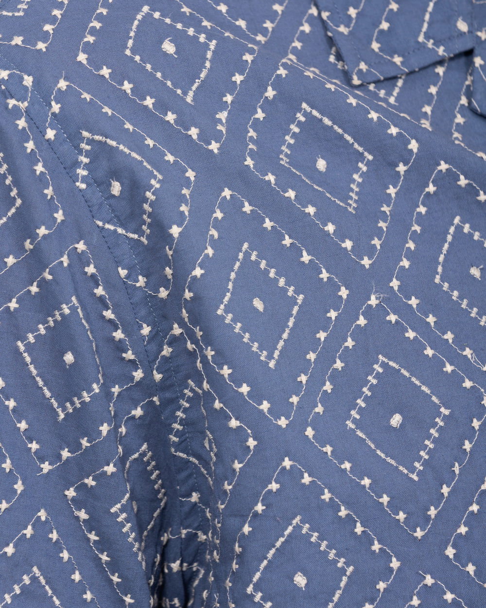 2t Daryn Tall Embroidered Jacquard Shirt (blue) - Image 4