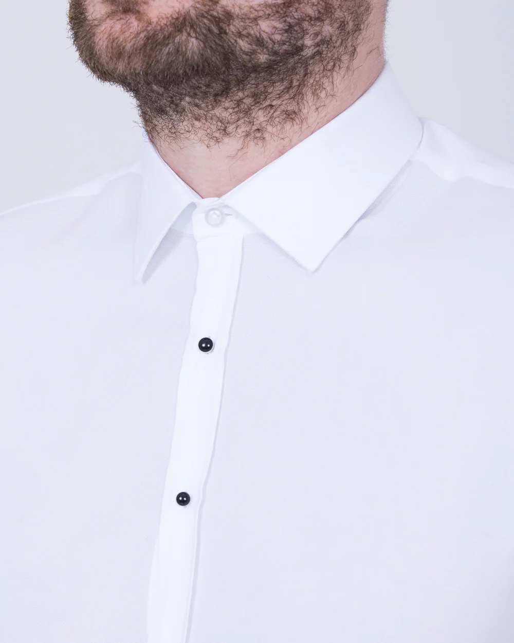 2t Dominic Slim Fit Double Cuff Tall Shirt (white) - Image 3