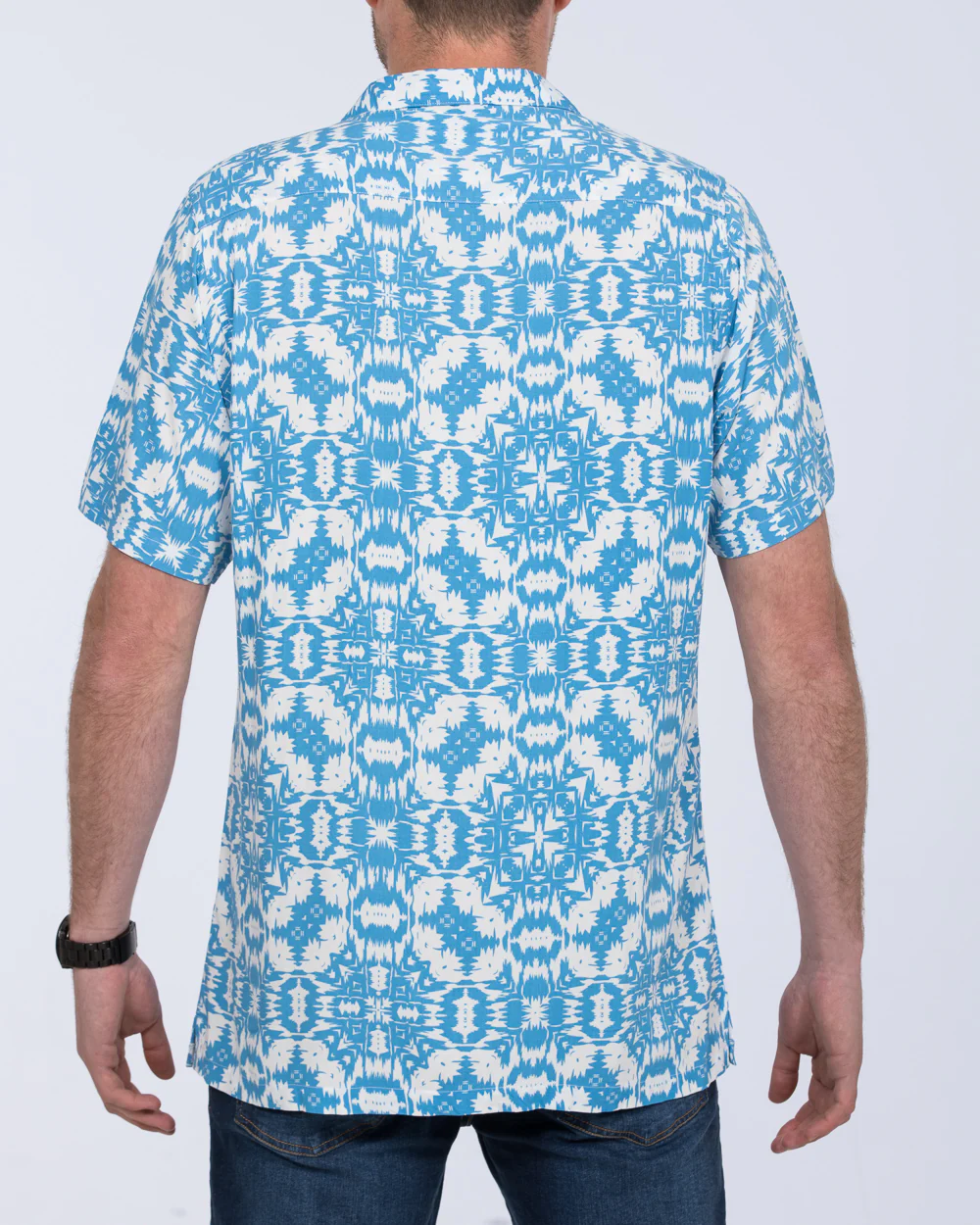 2t Dustin Short Sleeve Tall Revere Shirt (blue) - Image 2