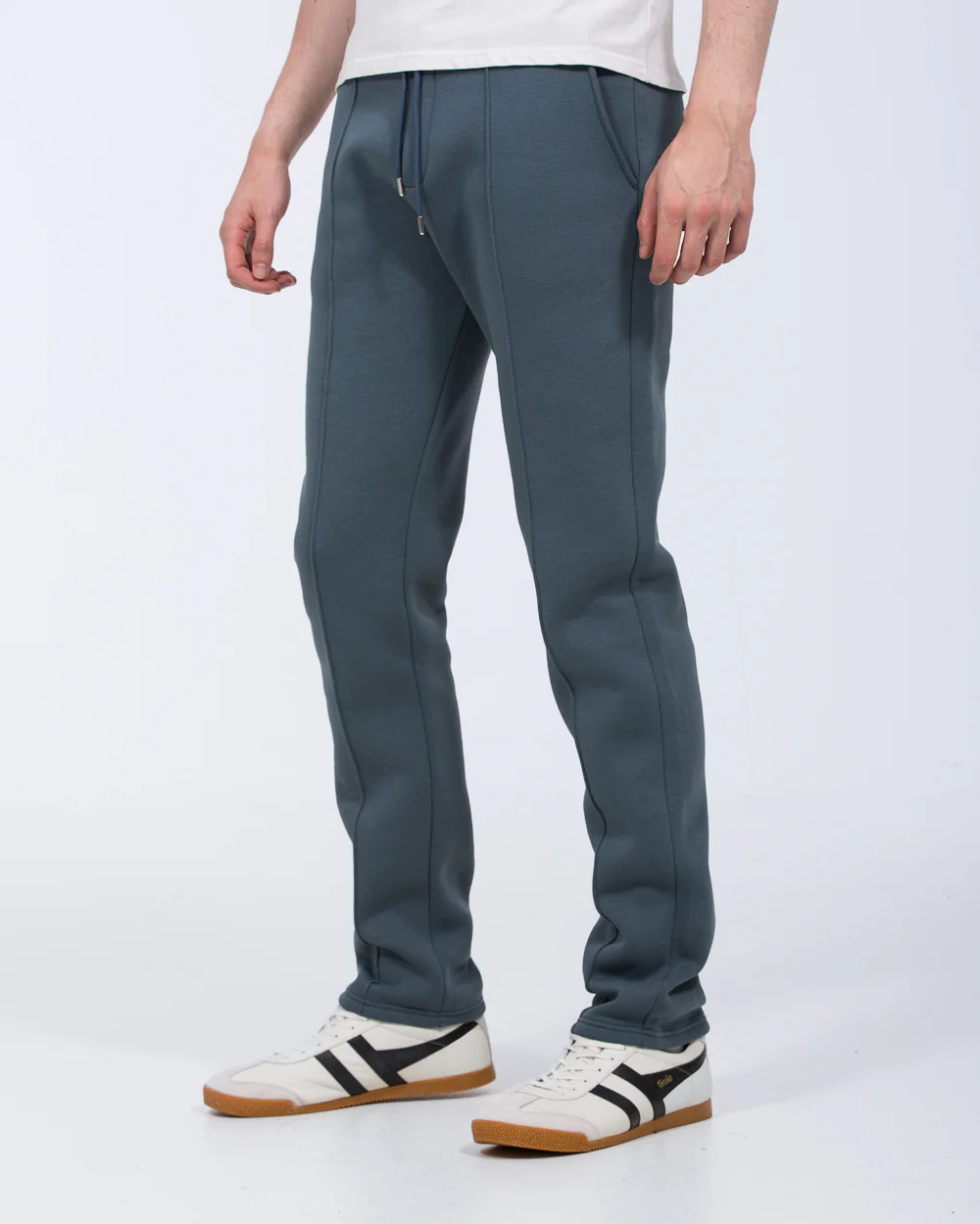 2t Elijah Tall Regular Fit Pintuck Joggers (petrol blue) - Image 4