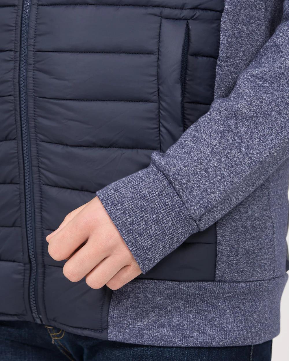 2t Ethan Tall Hybrid Jacket (navy) - Image 3
