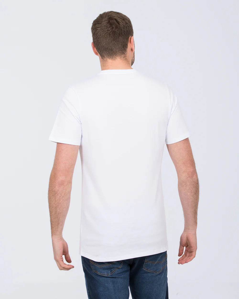 2t Felix Tall V-Neck T-Shirt (white) - Image 3