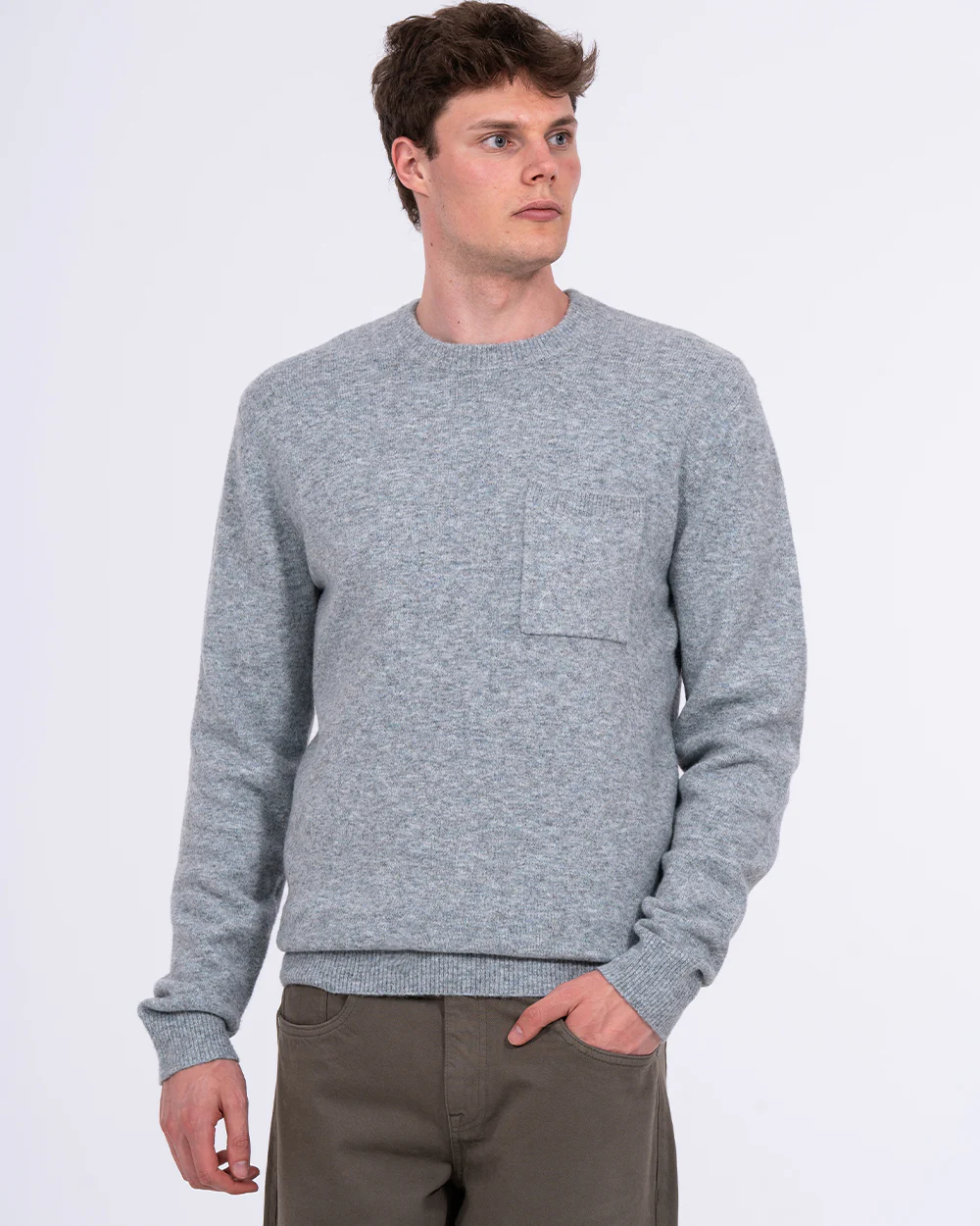 2t Finley Tall Crew Neck Jumper (pale blue) - Image 4