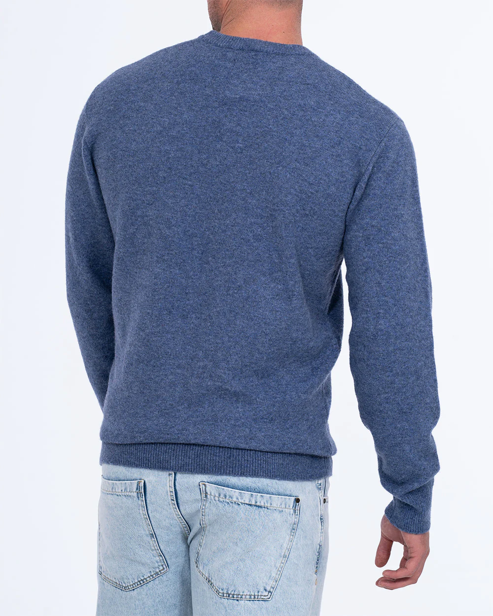 2t Finley Tall Crew Neck Pocket Jumper (light blue) - Image 2