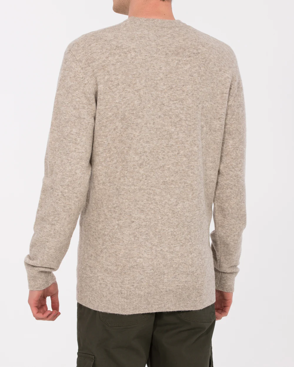 2t Finley Tall Crew Neck Pocket Jumper (oatmeal) - Image 2