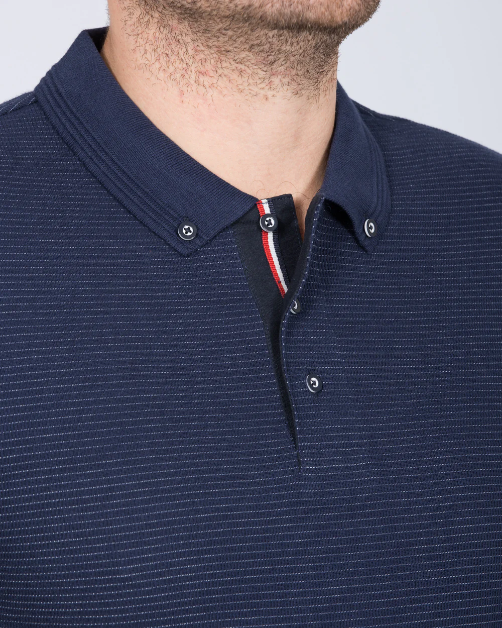 2t Finner Slim Fit Tall Polo Shirt (navy) - Image 3