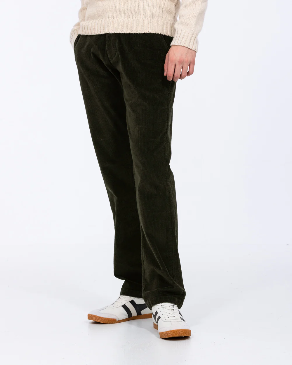 2t Fletcher Tall Regular Fit Cord Trousers (forest) - Image 5
