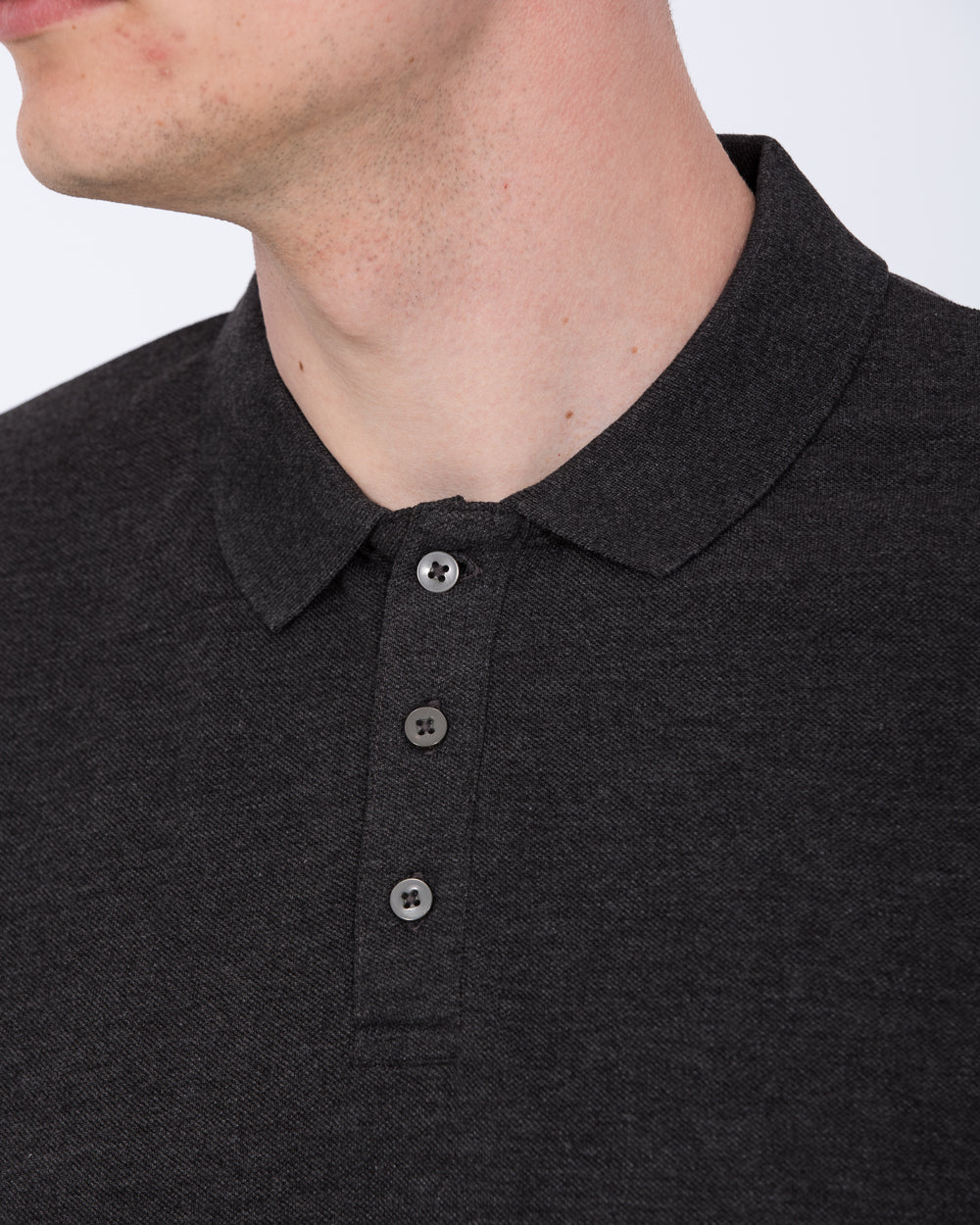 2t Franklin Tall Slim Fit Polo Shirt (dark grey) - Image 3