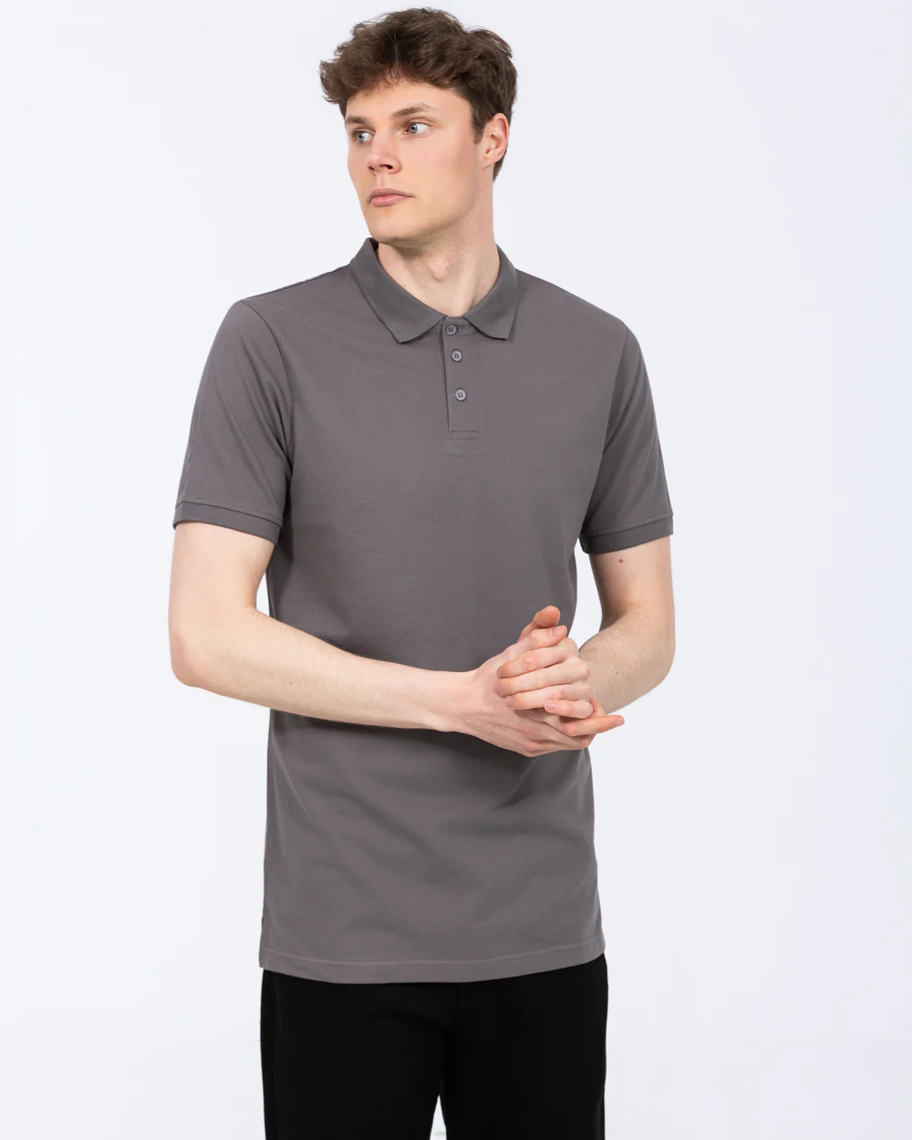 2t Franklin Tall Slim Fit Polo Shirt (grey) - Image 5