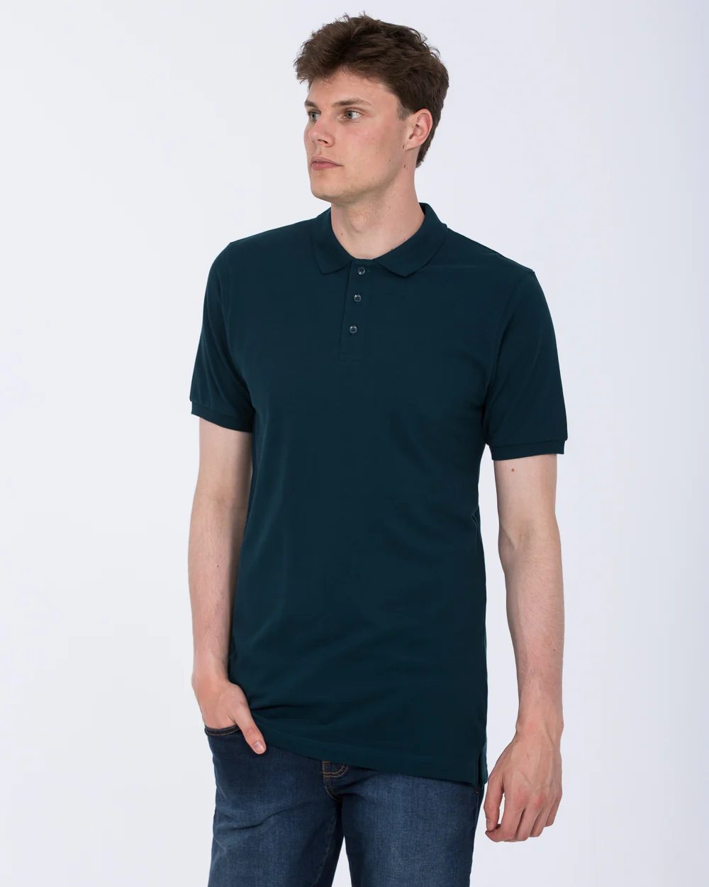 2t Franklin Tall Slim Fit Polo Shirt (teal) - Image 5