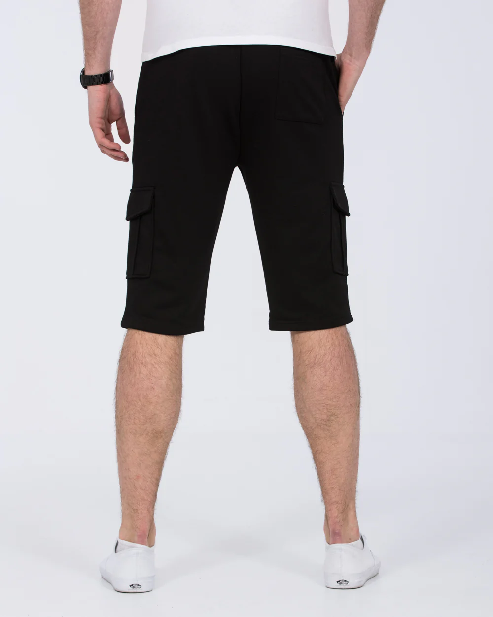 2t Freddy Tall Cargo Sweat Shorts (black) - Image 2
