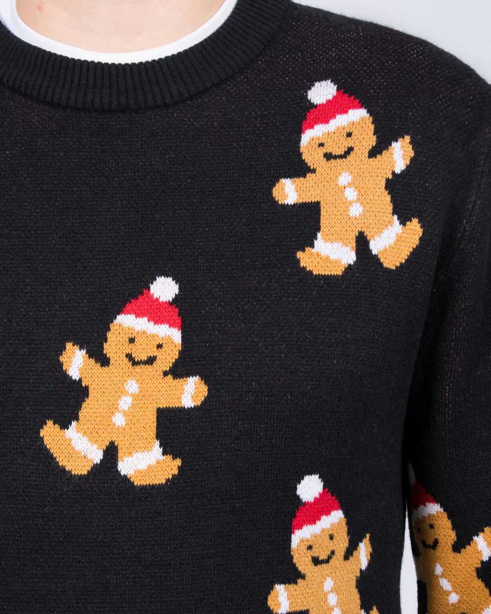 2t Tall Gingerbread Christmas Jumper (black) - Image 2