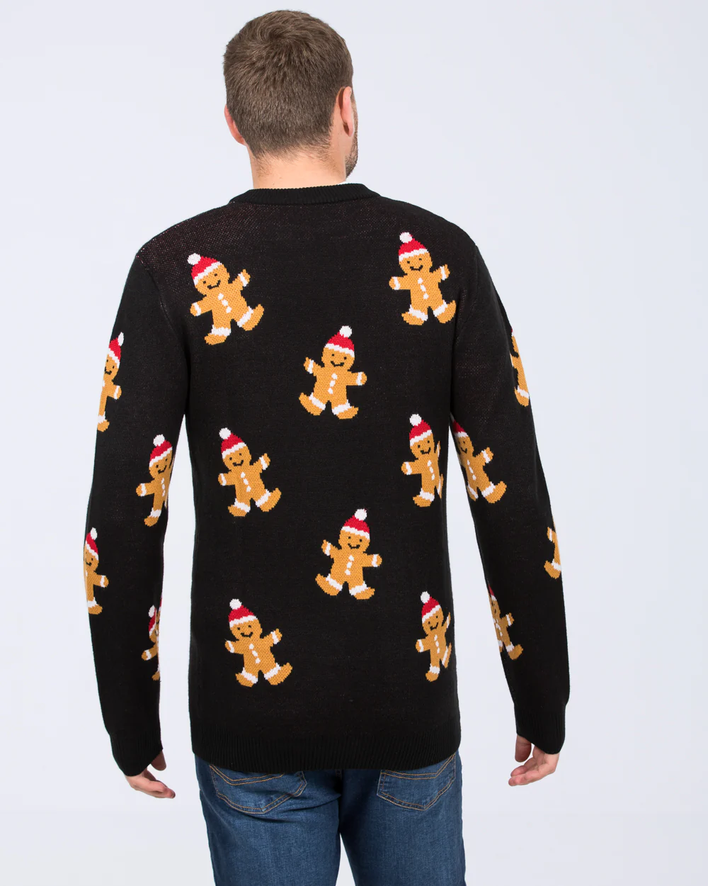 2t Tall Gingerbread Christmas Jumper (black) - Image 3
