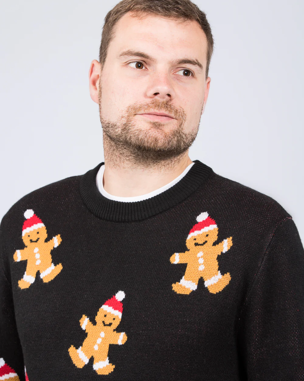 2t Tall Gingerbread Christmas Jumper (black) - Image 4